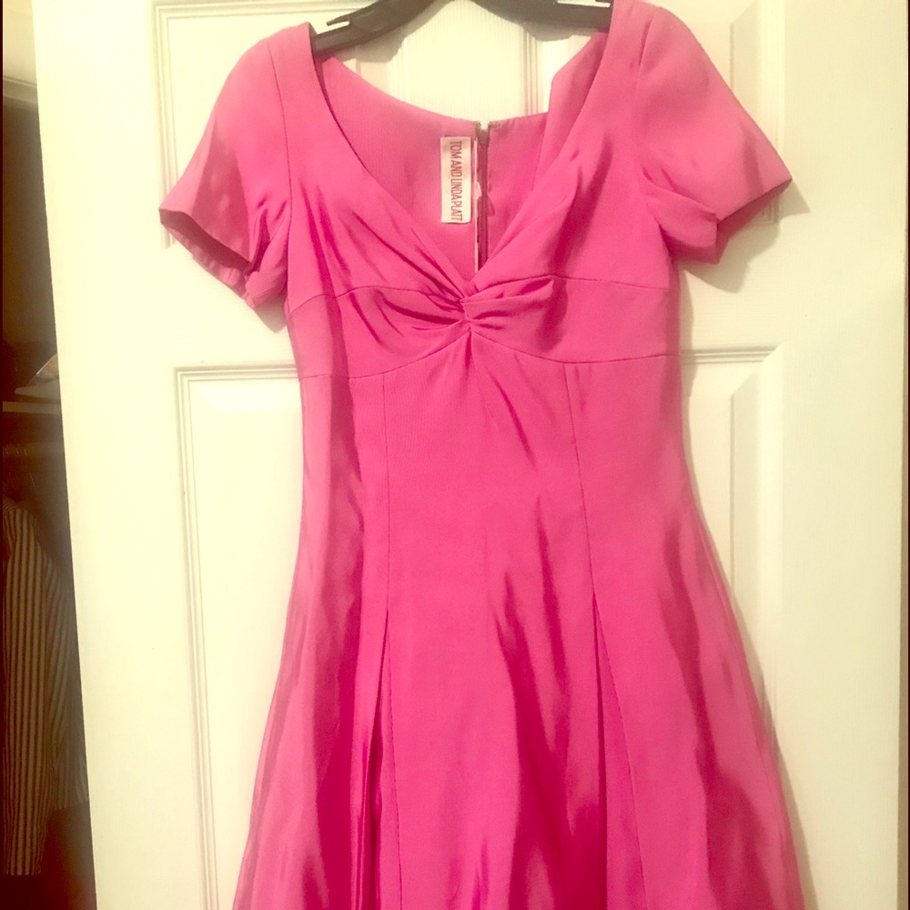 Short sleeve sweetheart dress